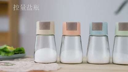 3 Pc Dosing Salt & Pepper Glass Spice Bottle – Adjustable Shaker with Box Packaging | Kitchen Spice Container